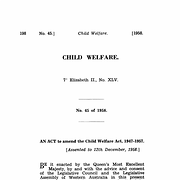 Child Welfare Act Amendment Act 1958